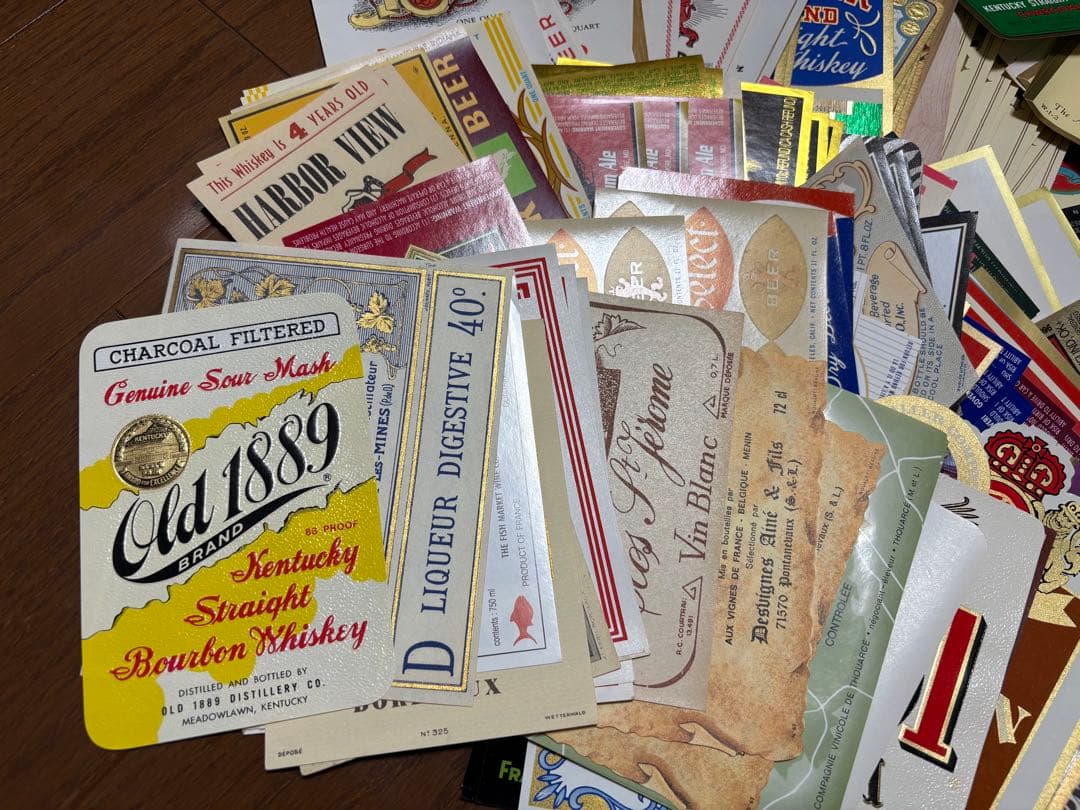 海外 ビンテージラベル ビール ワイン ウィスキー アンティーク