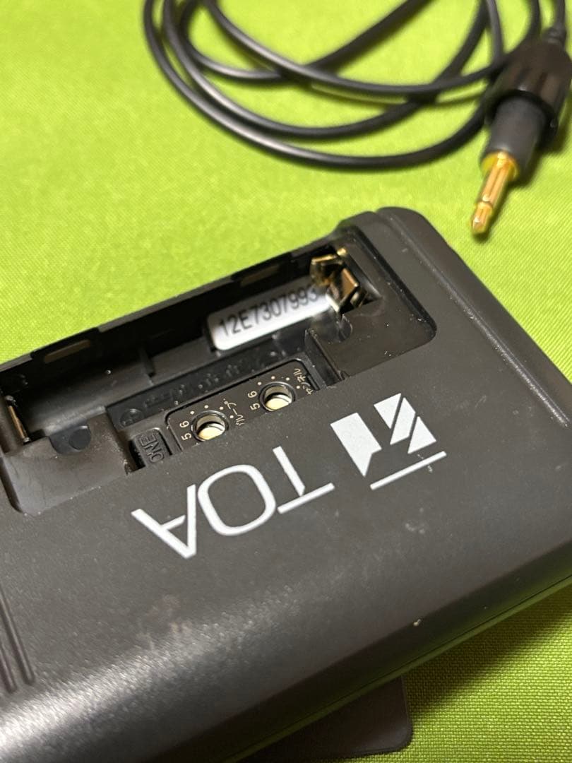 D.TOA WM-1320　新古品　 タイピンマイク ワイヤレス頻度僅か7993