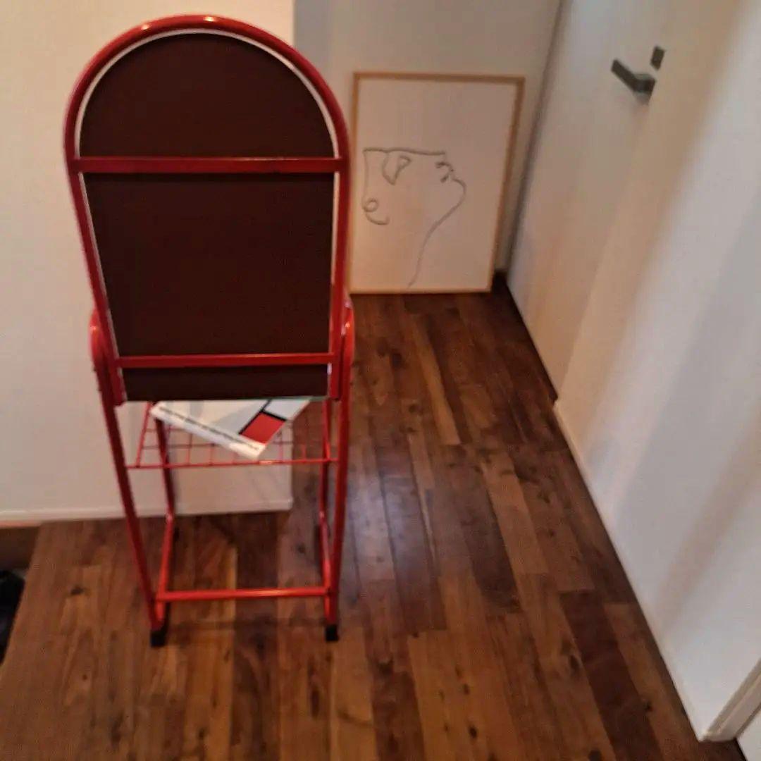 80s ミッドセンチュリー　スペースエイジ　レトロポップ　赤金属ミラードレッサー