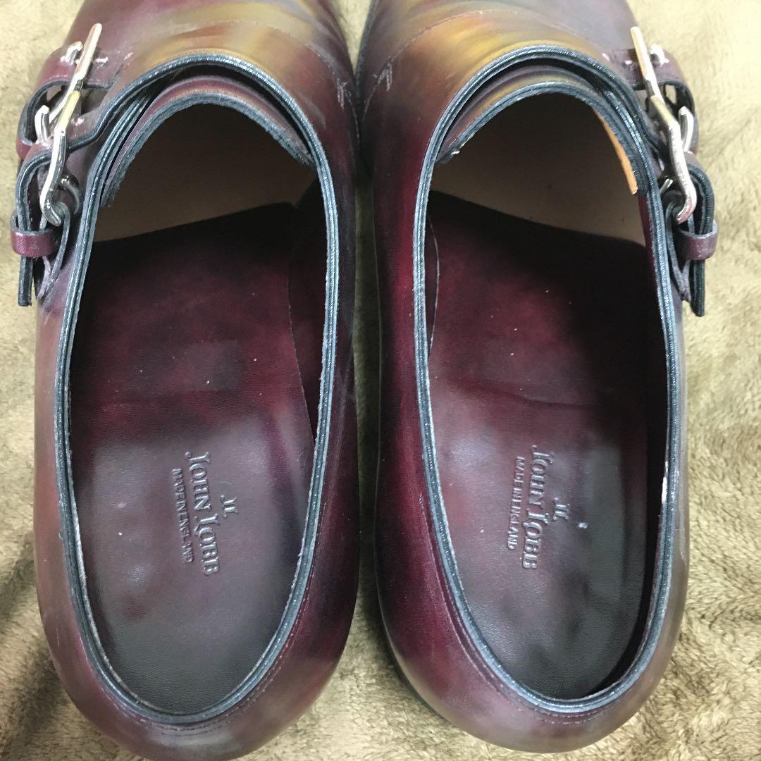 JOHN LOBB ダブルモンク革靴　8ハーフ