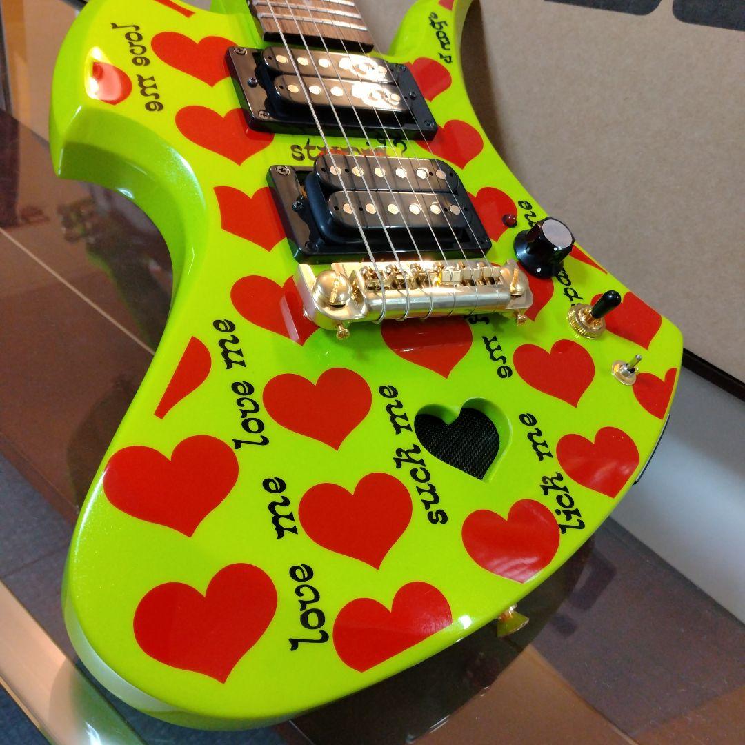 ✨️超希少✨️未使用 hideモデルギター グリーンハートJr. Burny