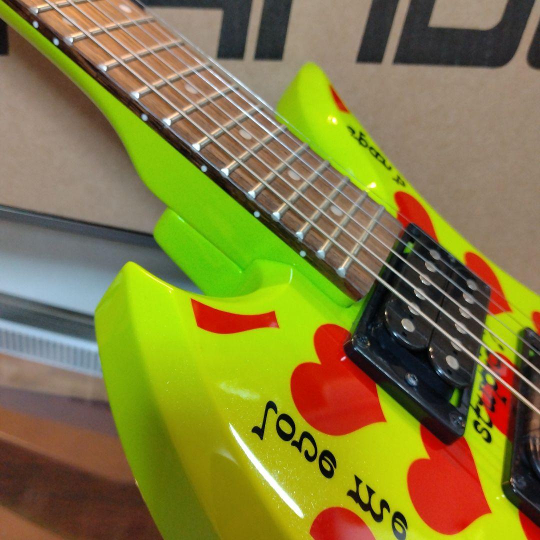 ✨️超希少✨️未使用 hideモデルギター グリーンハートJr. Burny
