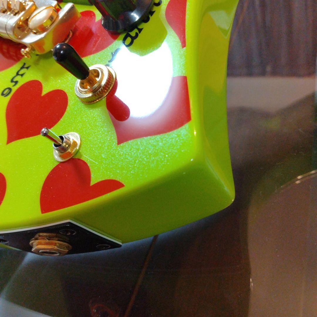 ✨️超希少✨️未使用 hideモデルギター グリーンハートJr. Burny