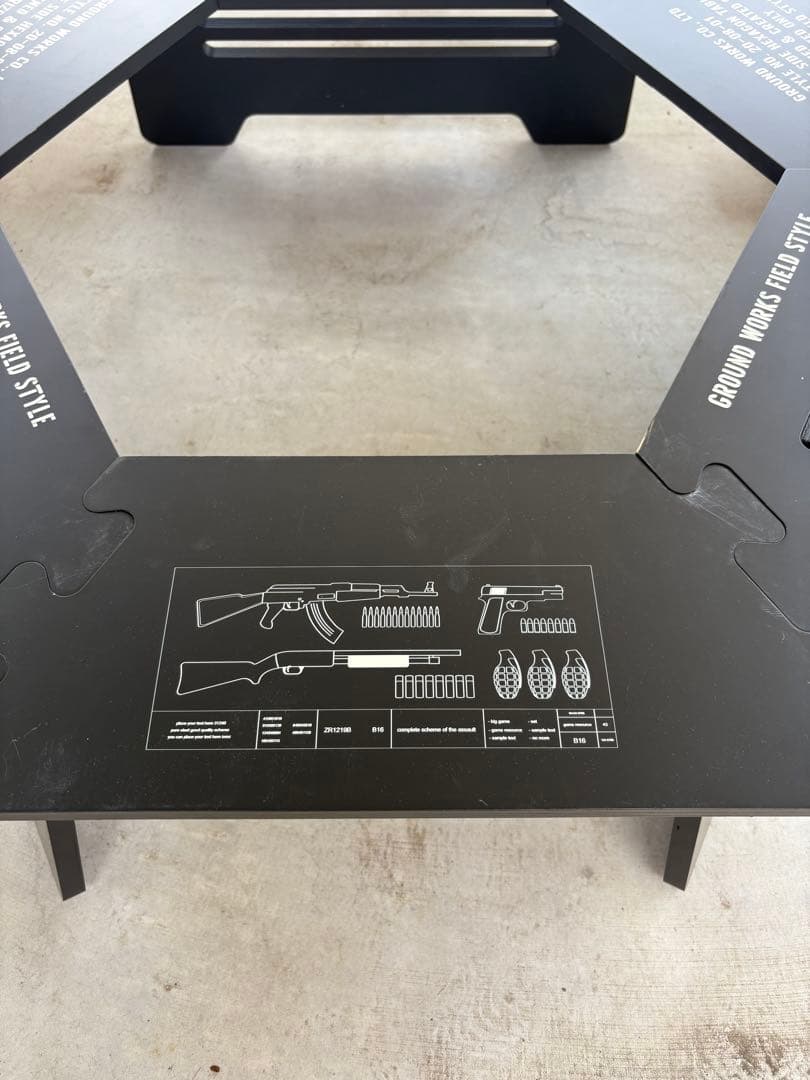 TheArth 収納袋付き　ヘキサテーブル