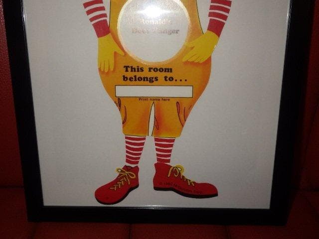 90’S★ロナルド・マクドナルド★壁掛け★ピエロ★サーカス★ビンテージ★ポスター