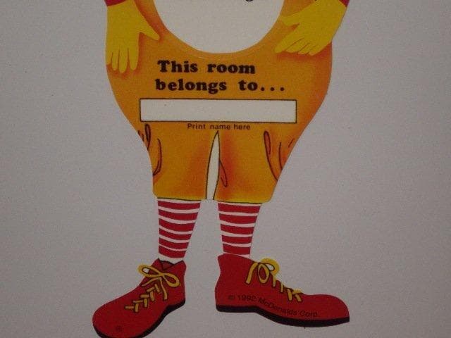 90’S★ロナルド・マクドナルド★壁掛け★ピエロ★サーカス★ビンテージ★ポスター