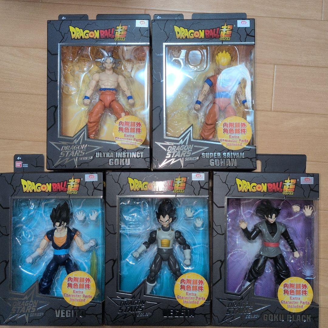 週末限定セール❢　身勝手の孫悟空等　ドラゴンスターズ海外フィギュア　DB超　5体