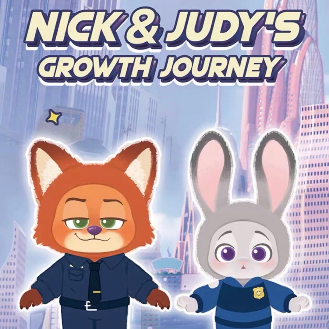 ズートピア TOPTOY 新作 グロース・ジャーニー ニック ジュディぬいぐるみ