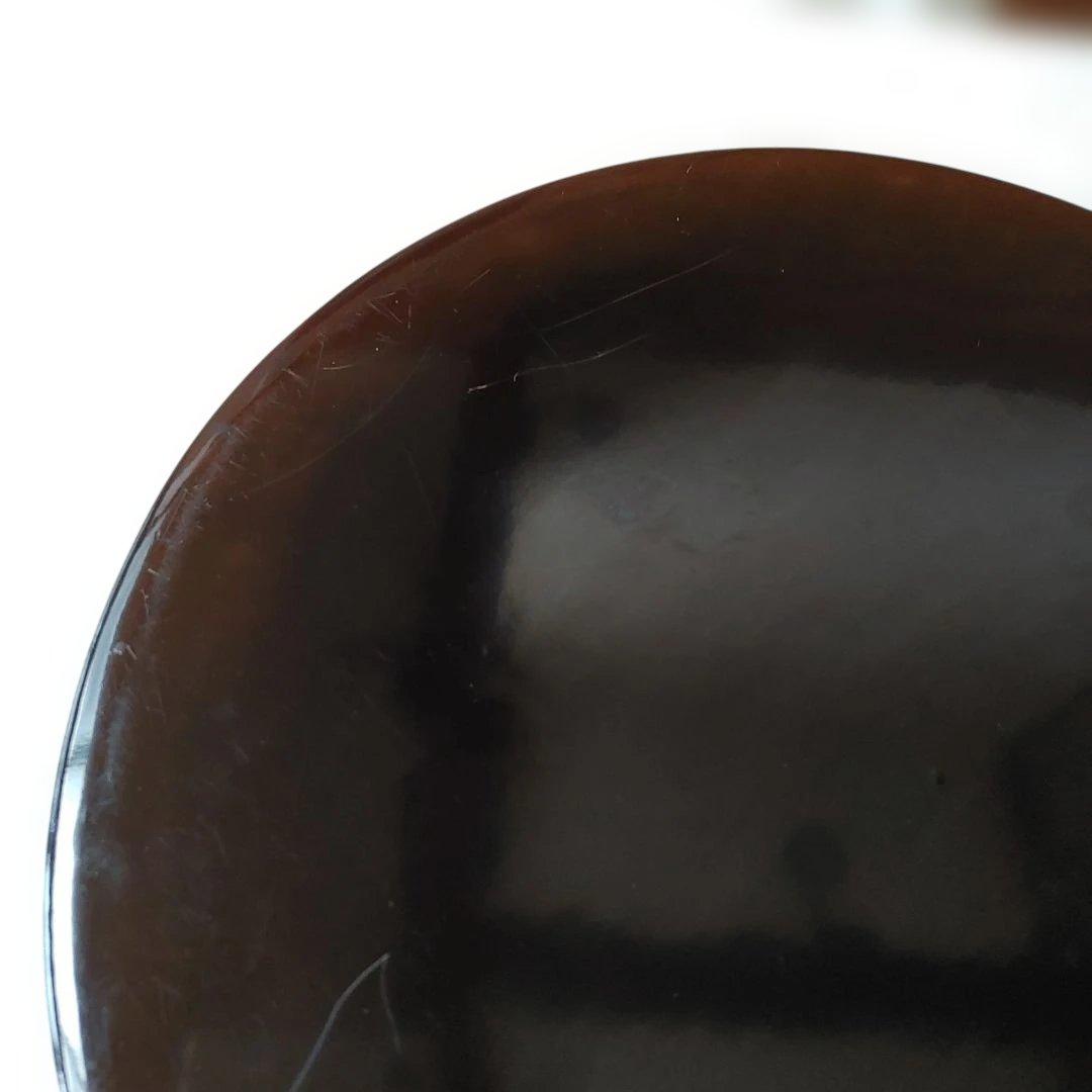 値下げ　花形盆　真塗　木製　茶道具　約29cm