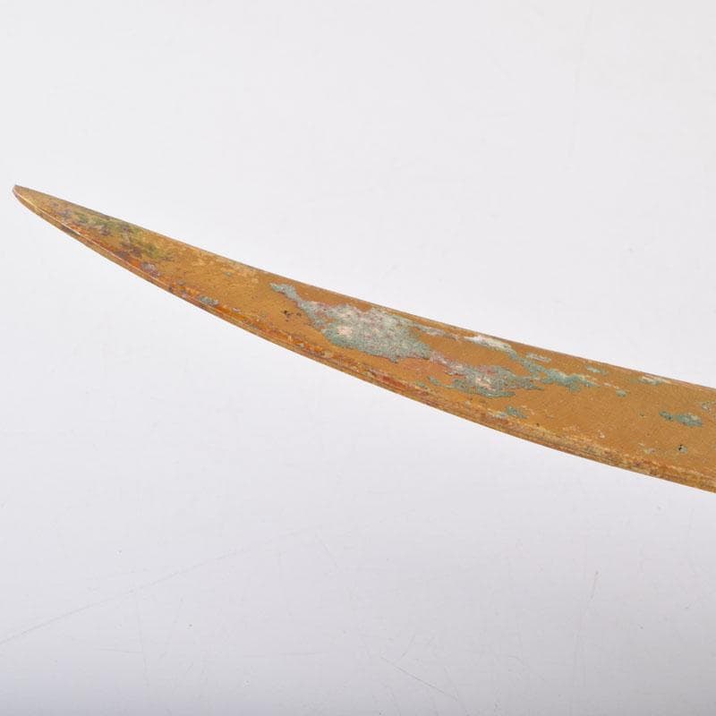 アンティーク　古銅鍍金　アラビアジャンビーヤ　模造刀　C　8749A