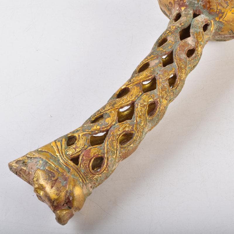 アンティーク　古銅鍍金　アラビアジャンビーヤ　模造刀　C　8749A