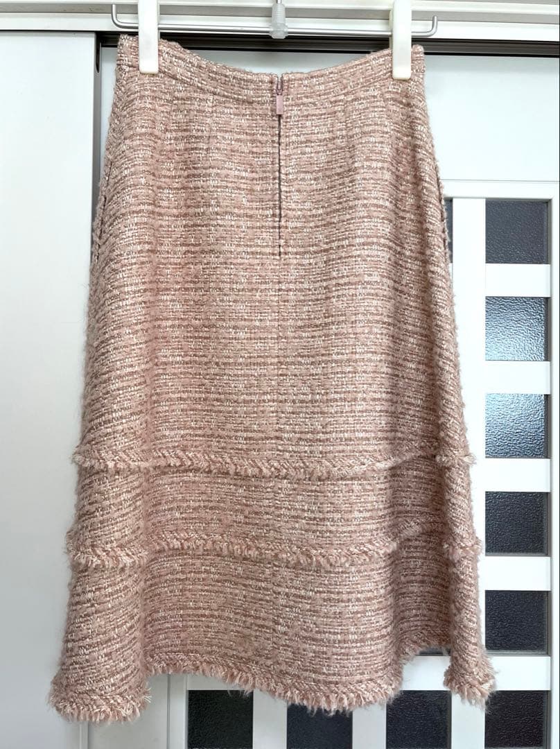 ルネ　TISSUE社　ツイードスカート　ピンク　36 未使用品