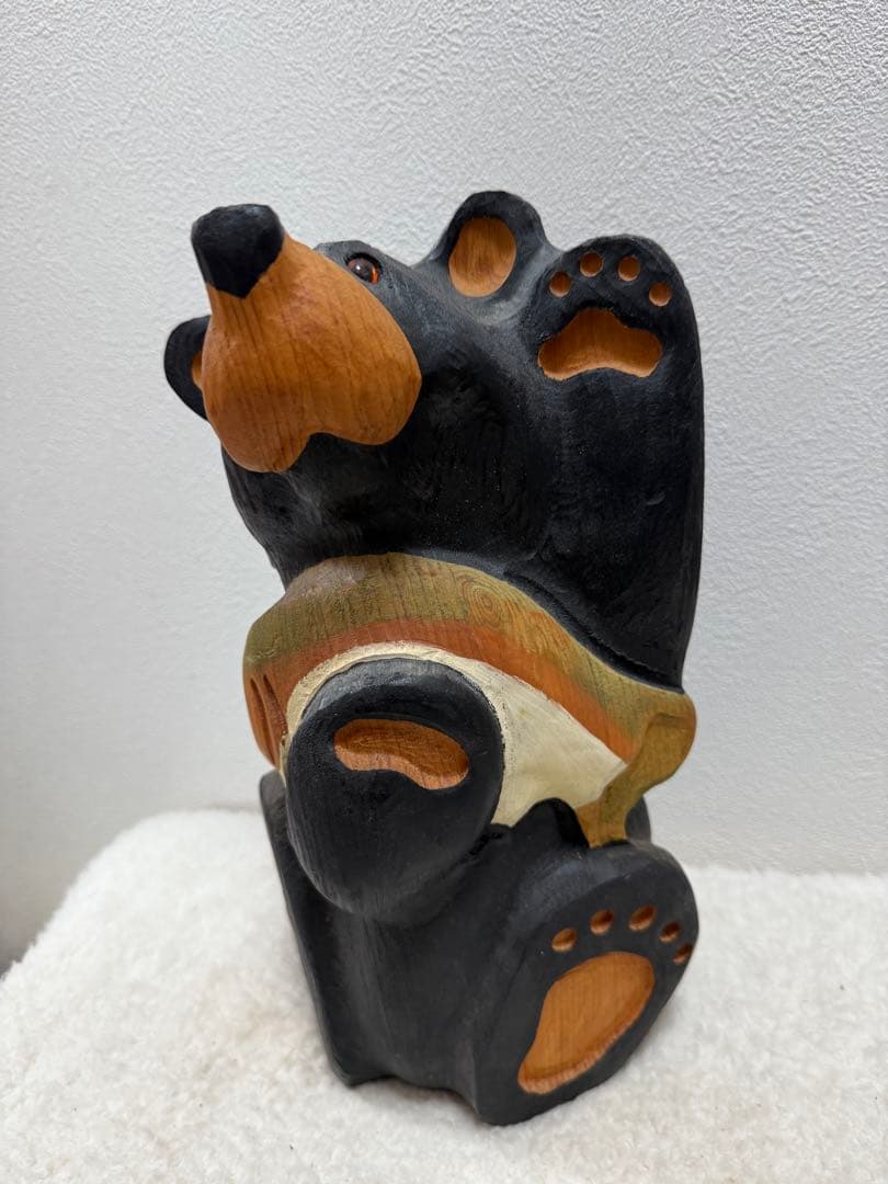 希少 BIG Sky ジェフ フレミング ビッグスカイ 手彫り木製 クマ