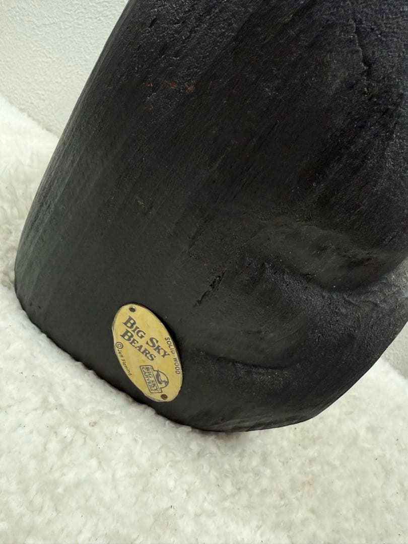 希少 BIG Sky ジェフ フレミング ビッグスカイ 手彫り木製 クマ