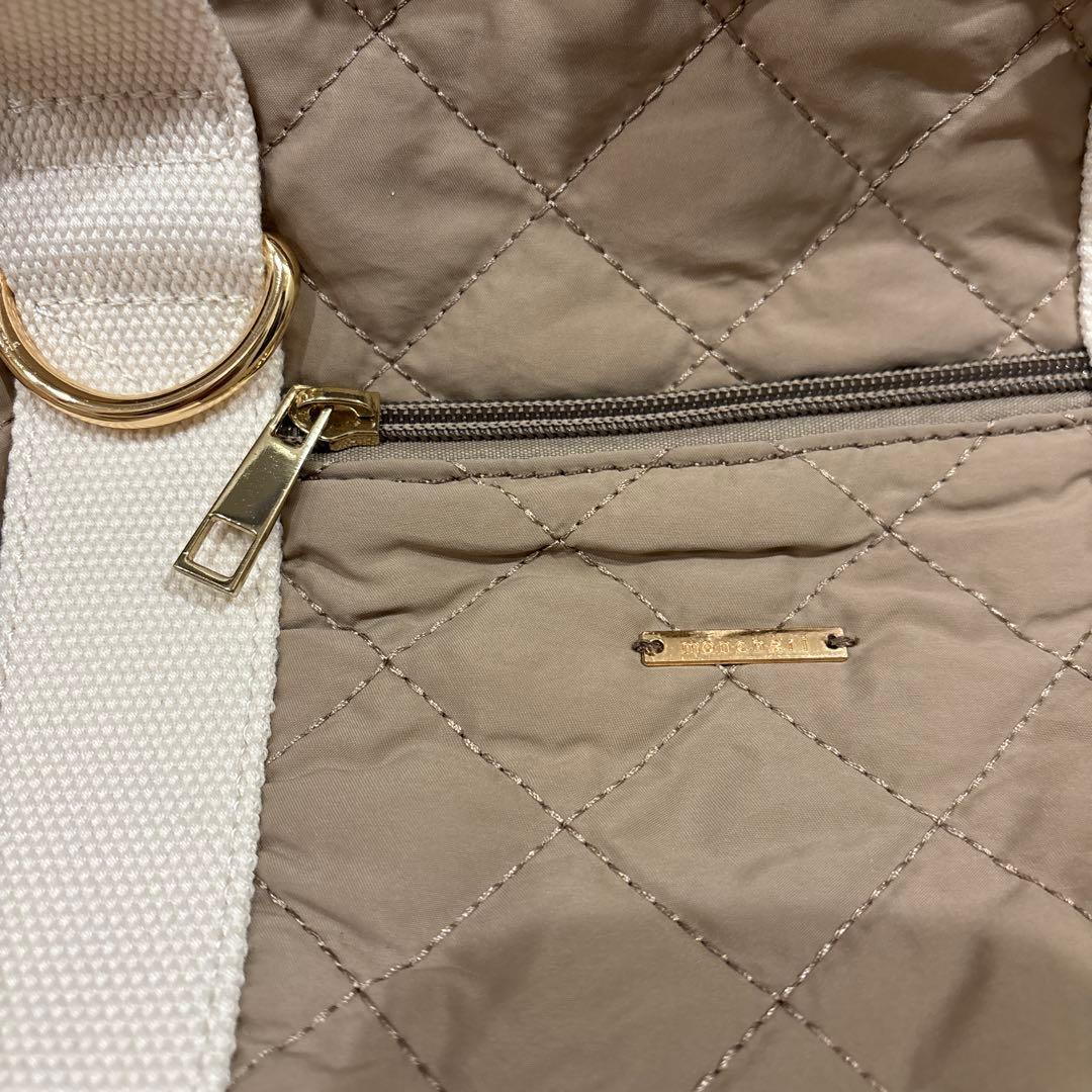 モンシェリ　キルティングワイドオープンバッグ