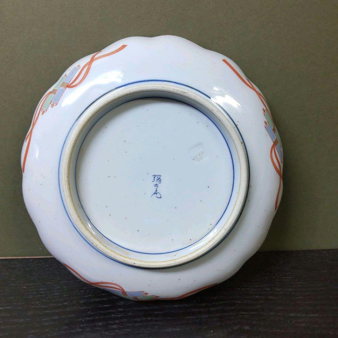 （807）✿有田焼★弥左衛門窯★古伊万里写★7号取皿揃★破魔オマケ付き★