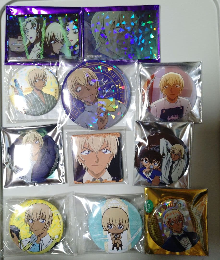 安室透　降谷零　バーボン　缶バッジ　名探偵コナン　安室　バーボン　セット