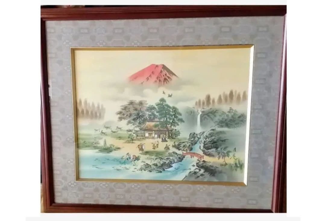 七福神 赤富士 月庵 絵画 新品 縁起物