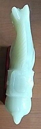 5%寄附◎ 玉石 馬型置物 出世縁起物