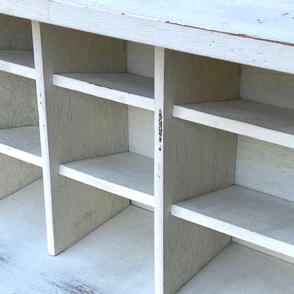 ビンテージ　レターケース　陳列棚　サイドボード　店舗家具　フレンチシャビィ