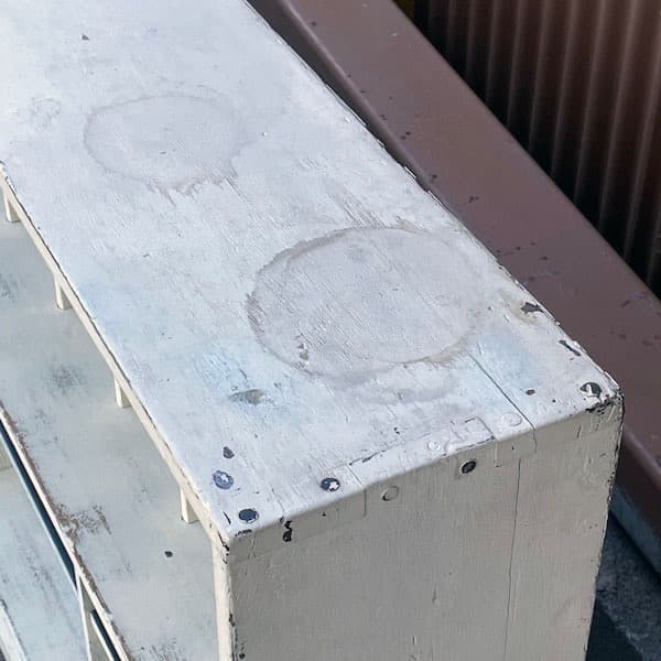 ビンテージ　レターケース　陳列棚　サイドボード　店舗家具　フレンチシャビィ