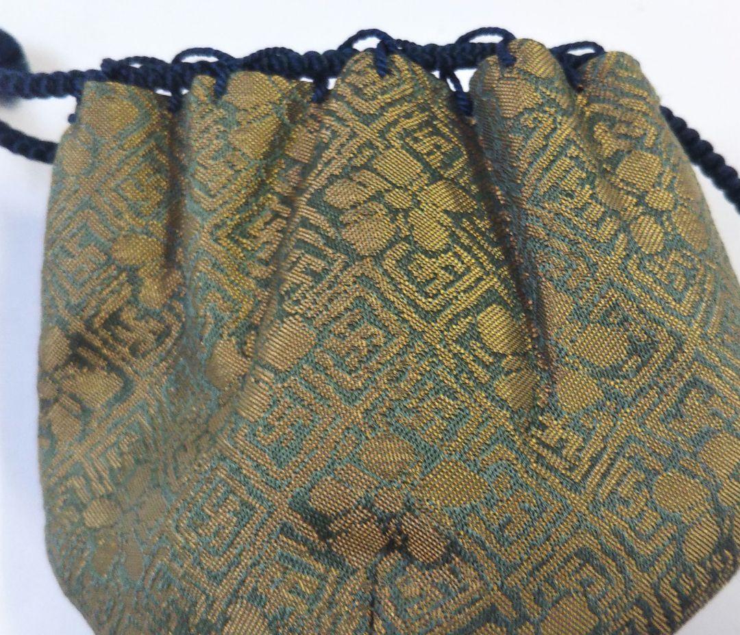 茶道具 茶入 茄子 唐物 仕服 藤種緞子 名物裂 西陣織 新品