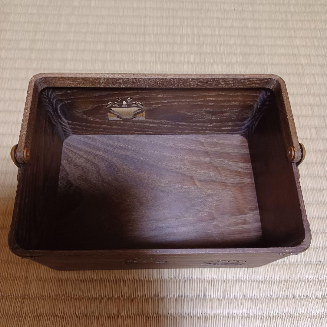 桐透　手付　莨盆　鵬雲斎好　裏千家　茶道具　木製　⑬