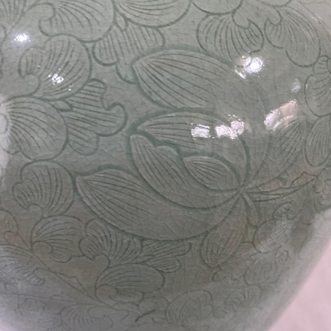 李朝　韓国　青磁　壺　瓶