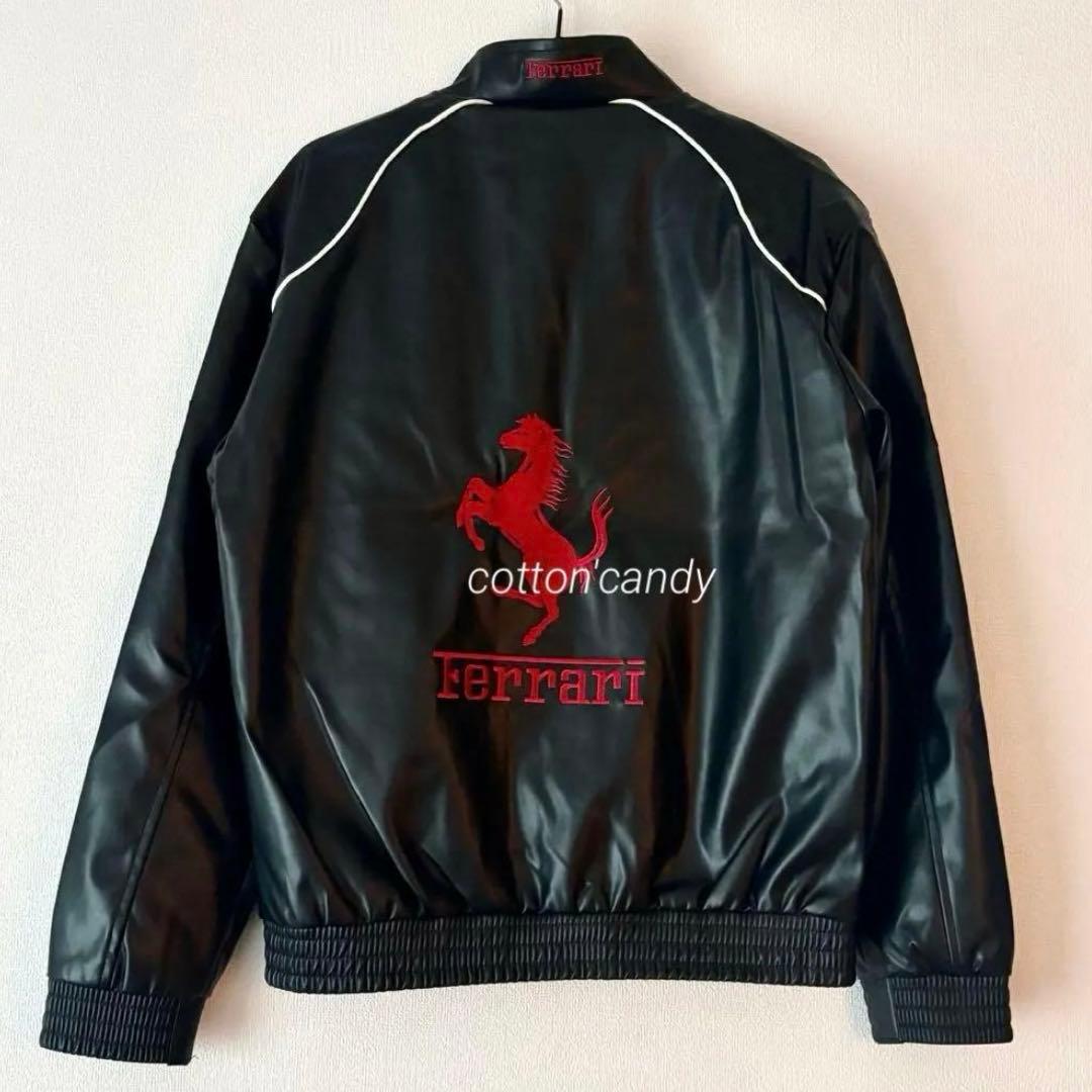 【大セール・残り1点】Ferrari ヴィンテージレザージャケット L