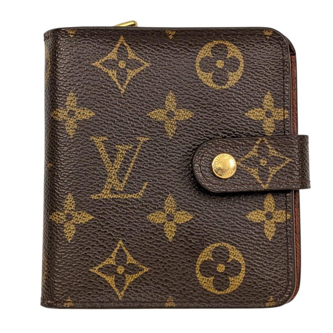 良品 ルイヴィトン モノグラム コンパクトジップ コンパクト財布 946