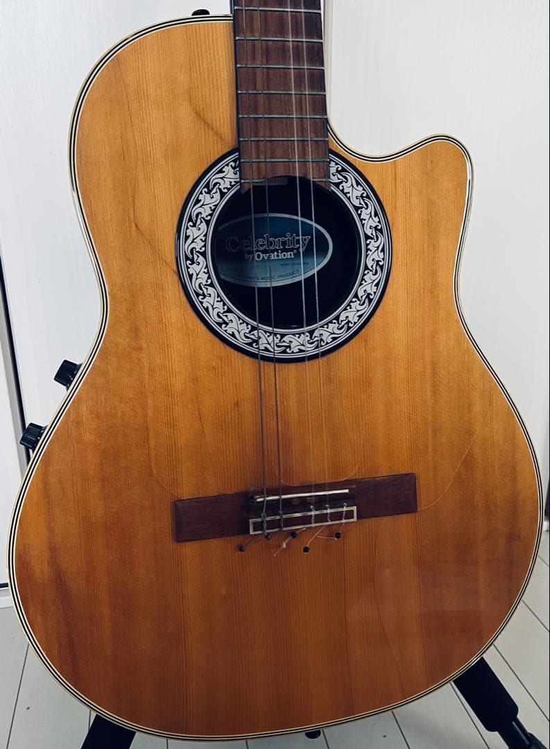 希少　ovation cc53エレガット　完動品　クラシックギター エレガット