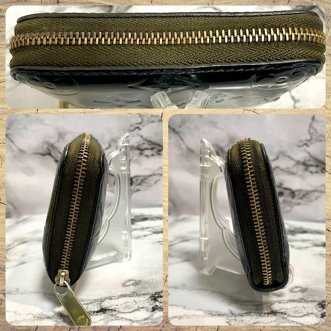 ルイヴィトン　ヴェルニ　ジッピーパース　ブラック×カーキ