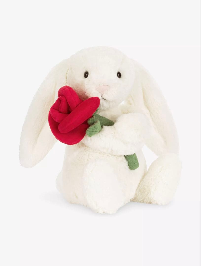 ぬいぐるみ  Bunny With Rose Soft Toy 31cm