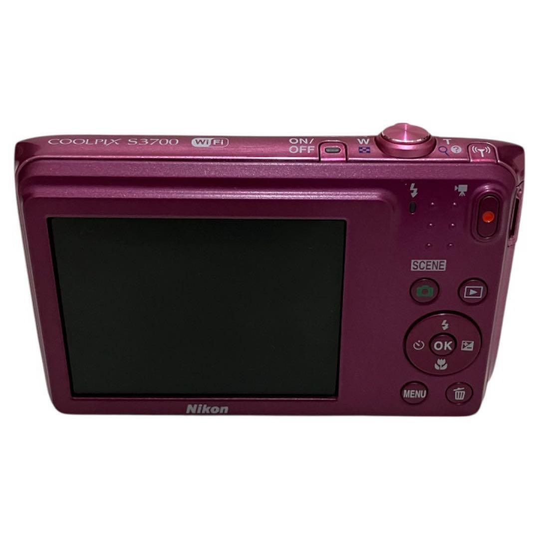 Nikon COOLPIX S3700 PK Wi-Fi搭載 デジカメ ピンク