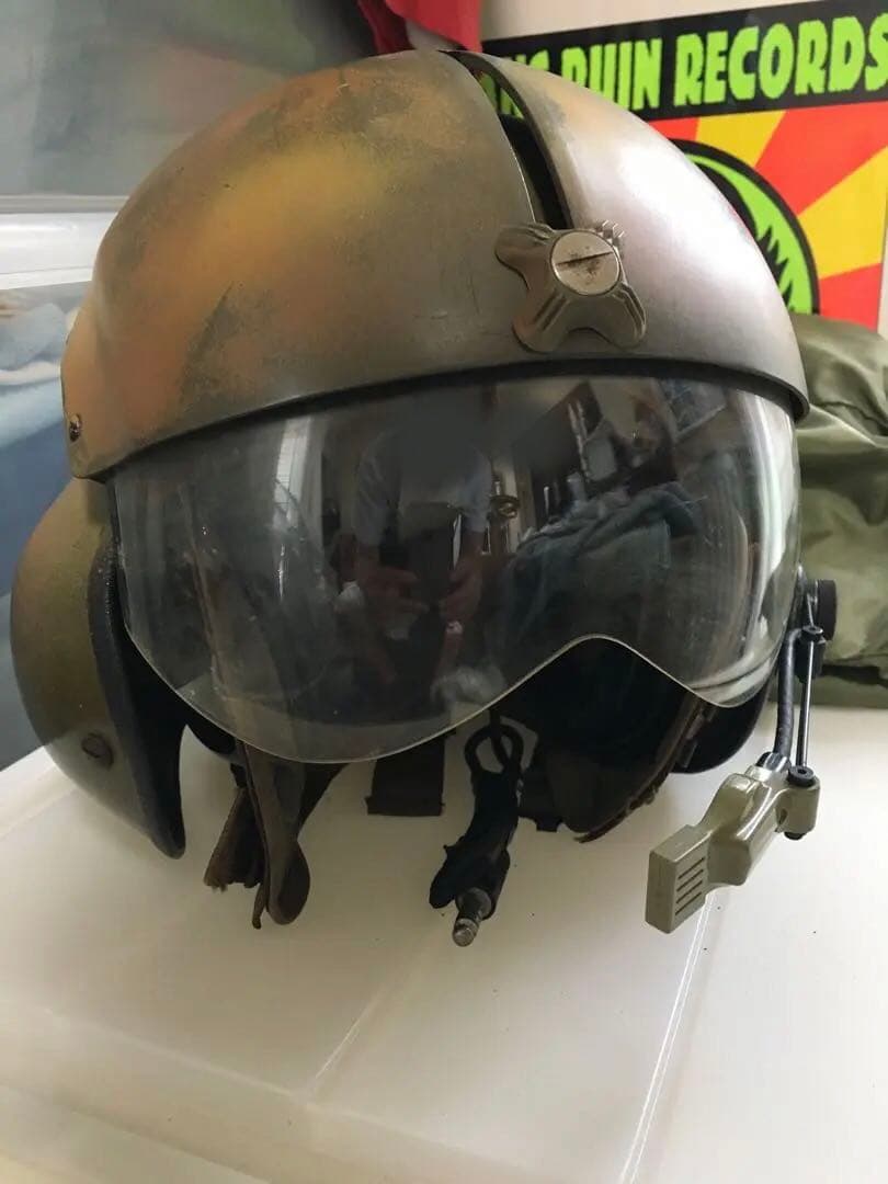 ヴィンテージ.USエアフォース.ヘルメットバッグ.ヘルメット.アームデスクセット