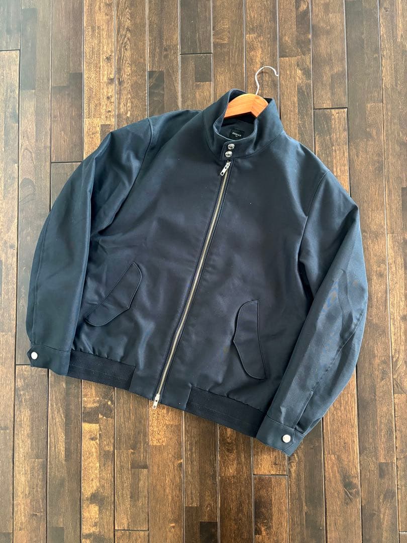 エディフィス/極美品 22AW ハリントンJKT シルバーボタン ブラック L