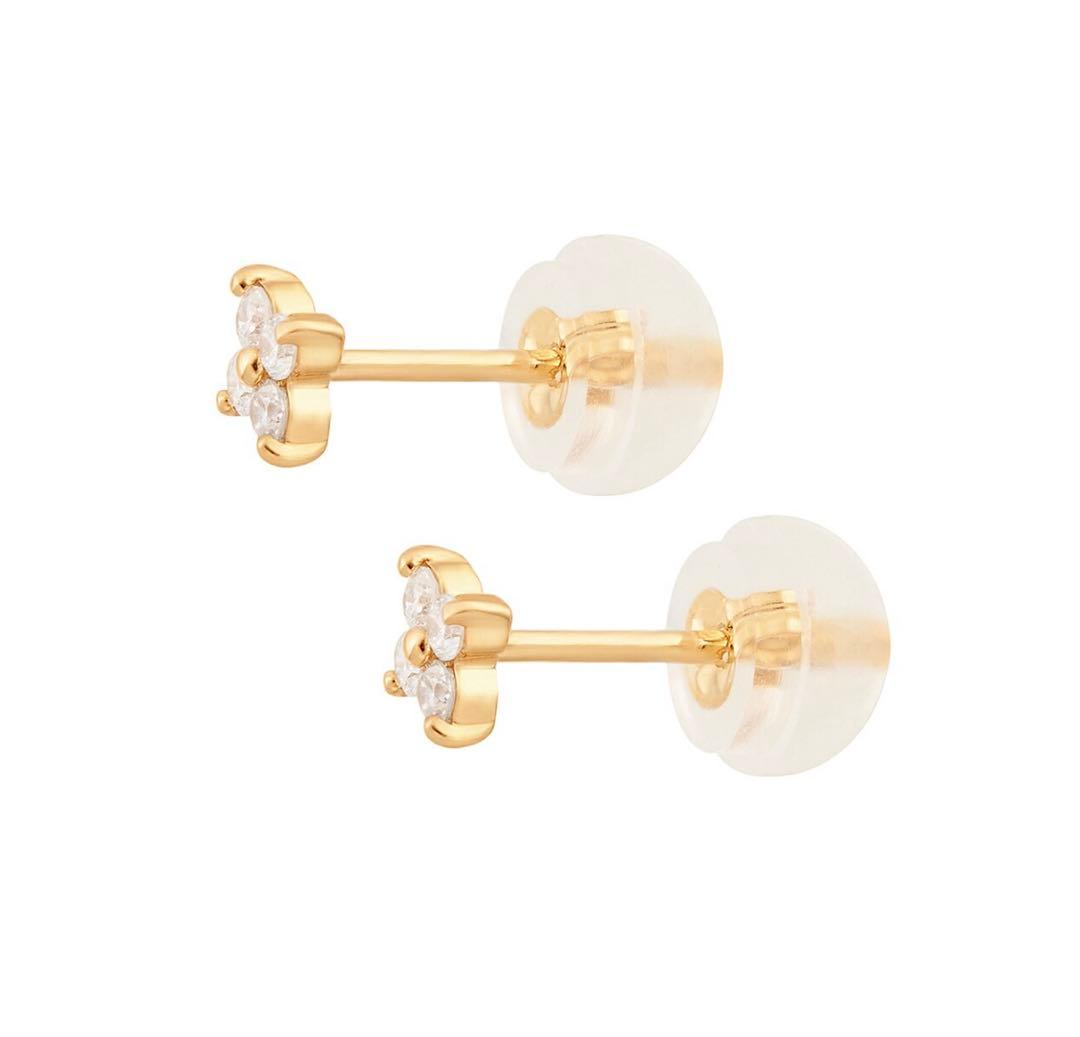 【はぜどん】TSUTSUMI シンプルダイヤモンドピアス k18 片耳