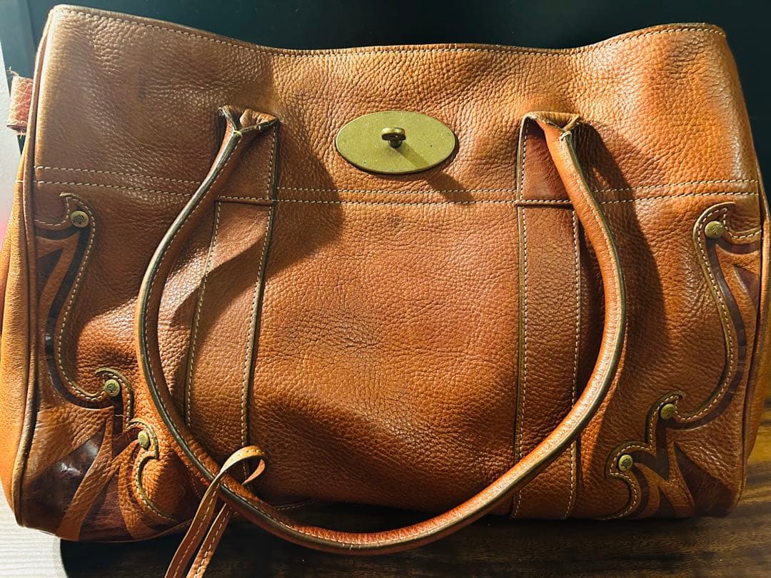 MULBERRY ブラウンレザー トートバッグ