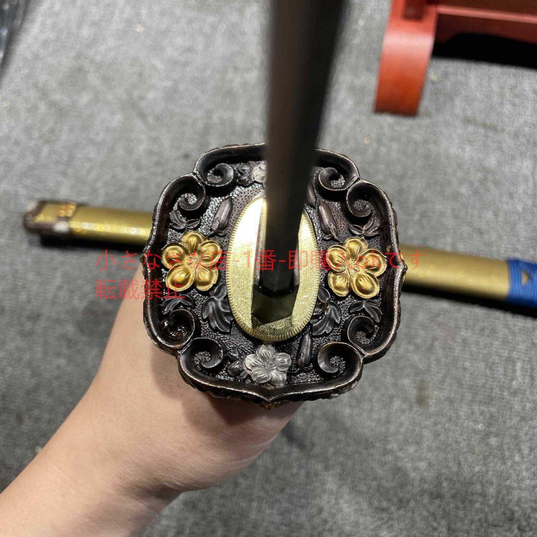 26寸百錬模様鋼羽毛紋『豊臣秀吉太刀』 古兵器 武具 刀装具 日本刀 居合刀