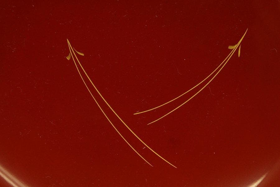 漆器の井助 沈金 若松 煮物椀 六客 美品(ZE586)