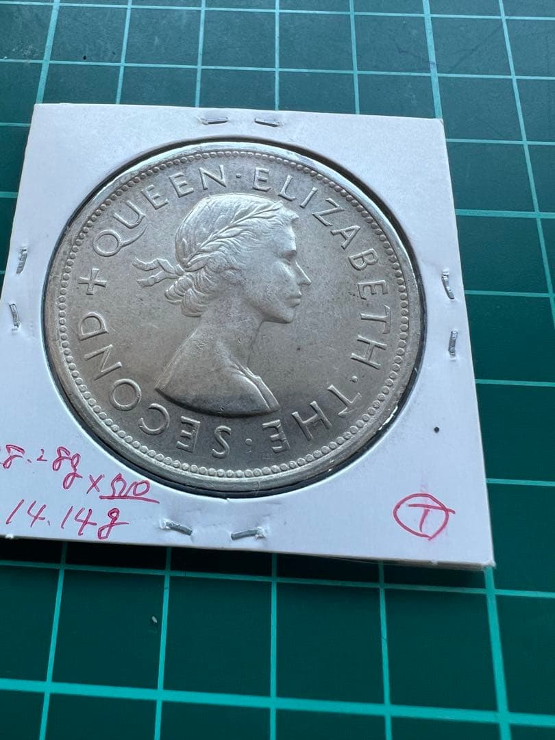 外国銀貨　南ローデシア1C銀貨 1953年