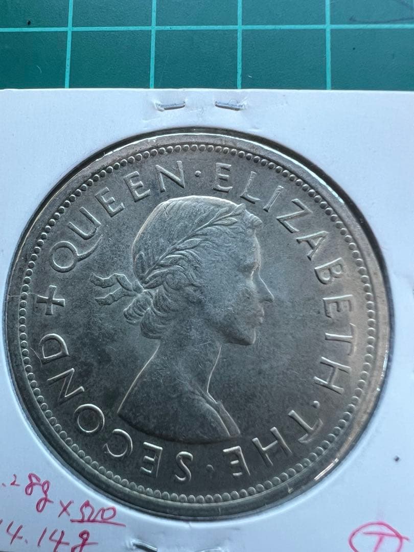 外国銀貨　南ローデシア1C銀貨 1953年