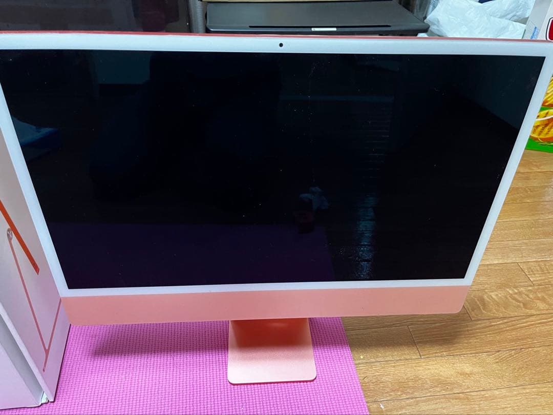 オレンジ iMac 24インチ 本体と箱付き