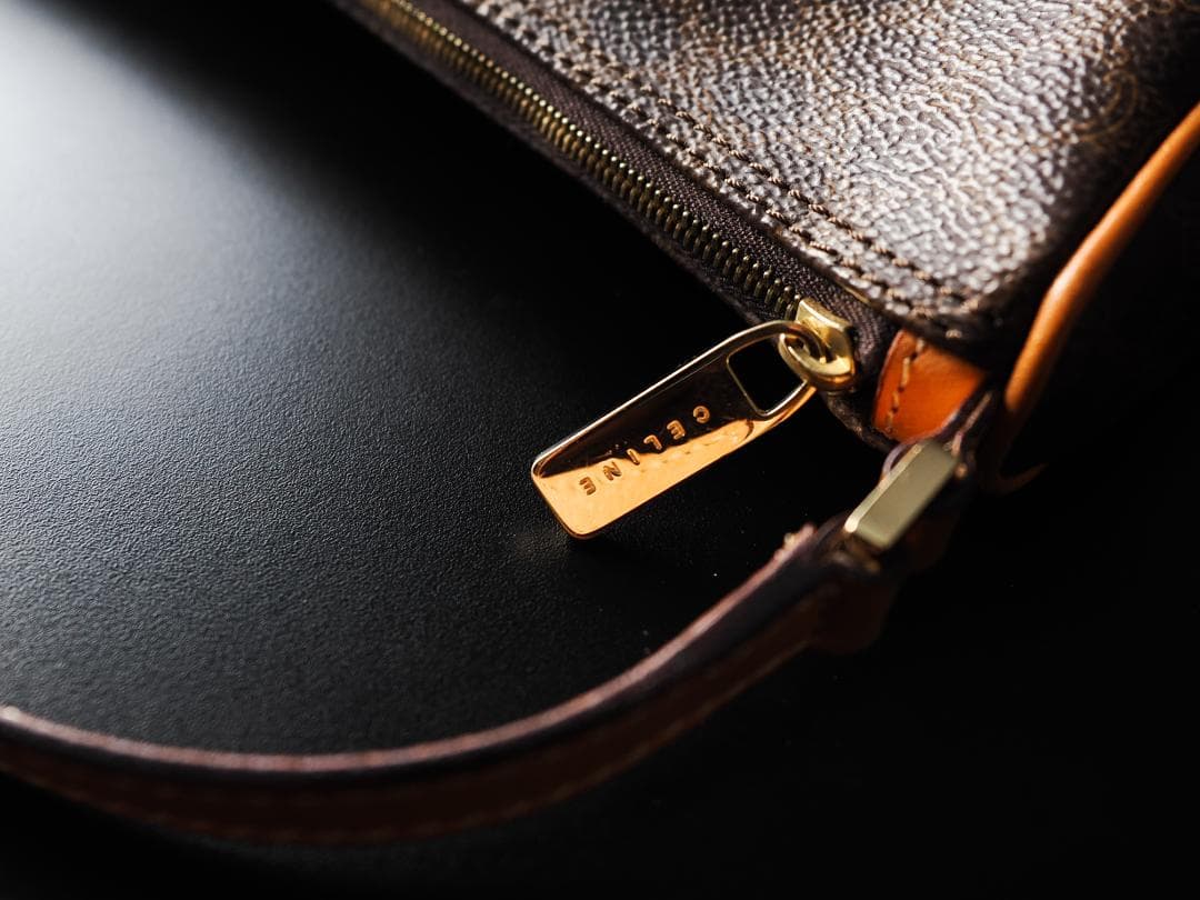 CELINE セリーヌ マカダム アクセサリーポーチ ショルダーバッグ