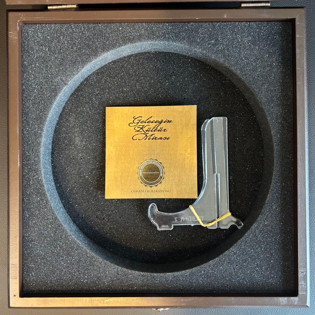 Paşabahçe(パシャバチェ) 装飾皿 24金レリーフ 限定品