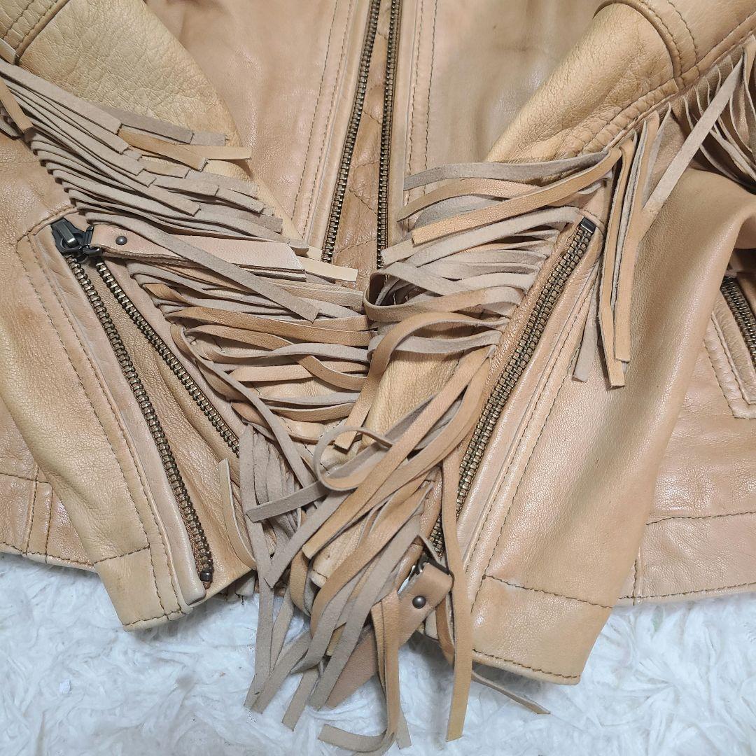 ヴィンテージ ハーレーダビットソン シングル ライダースジャケット ロゴ刺繍