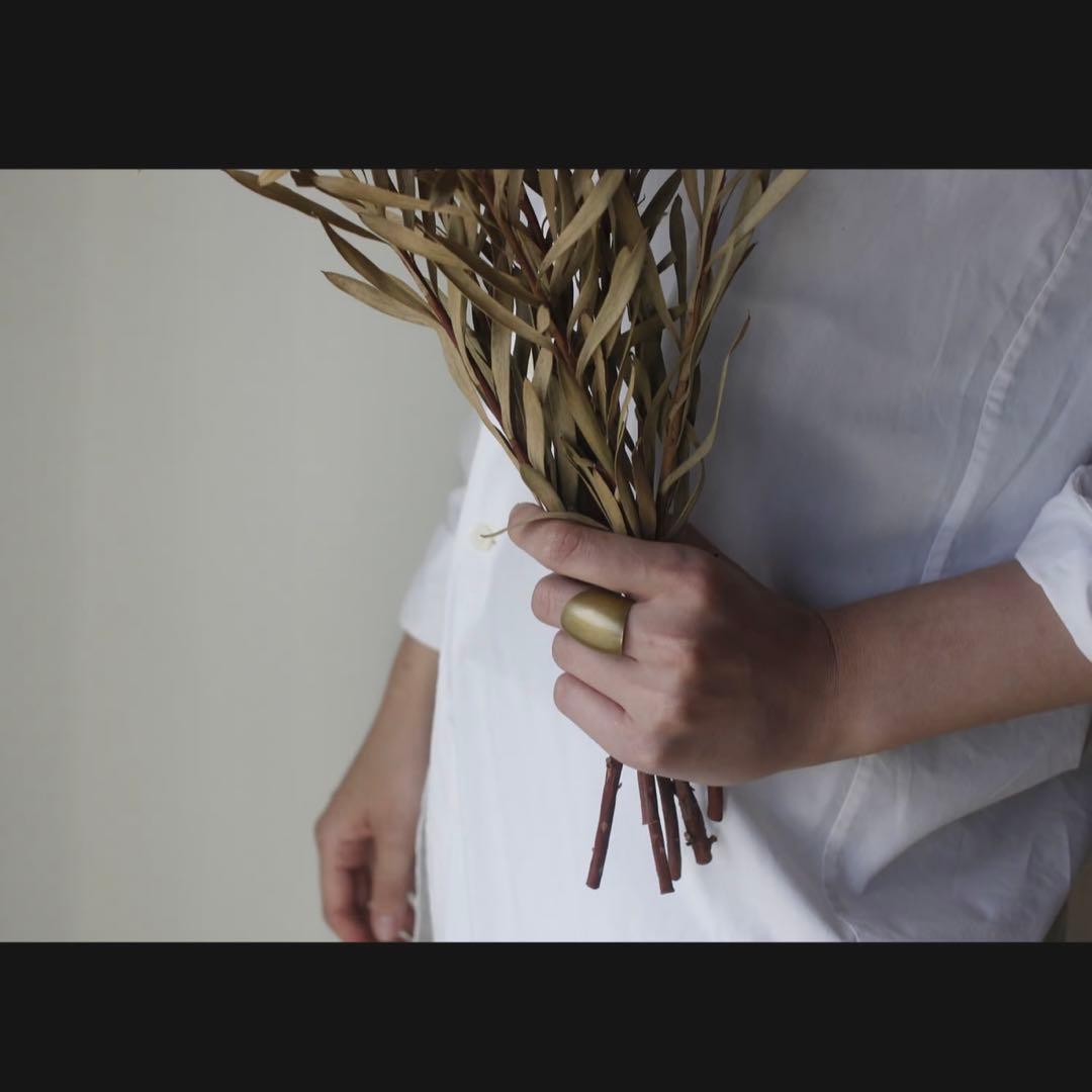 鶫 tsugumi 銀小物製作所 HORIZON Brass Ring
