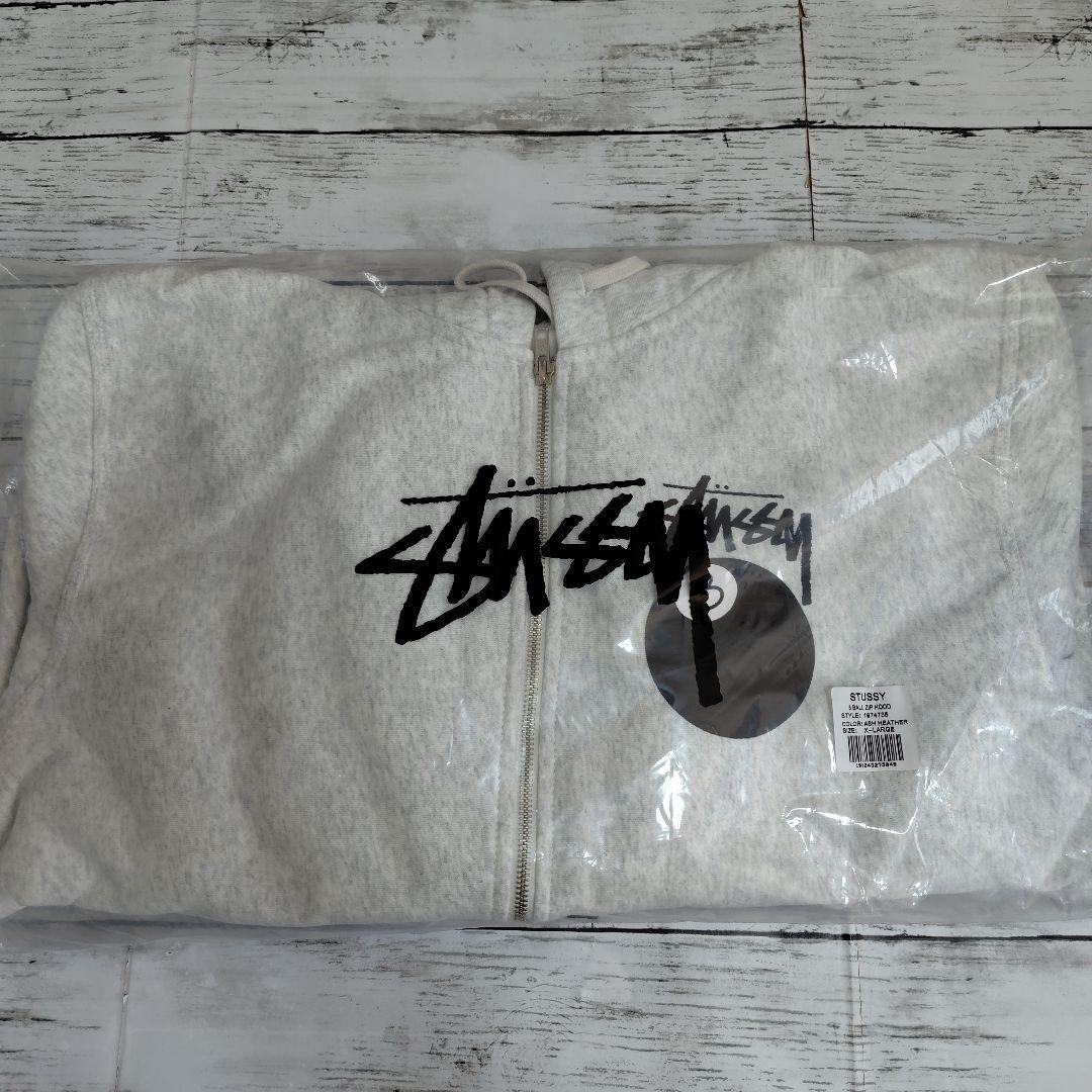 リピート購入者専用　STUSSY 8BALL ZIP パーカー XL グレー