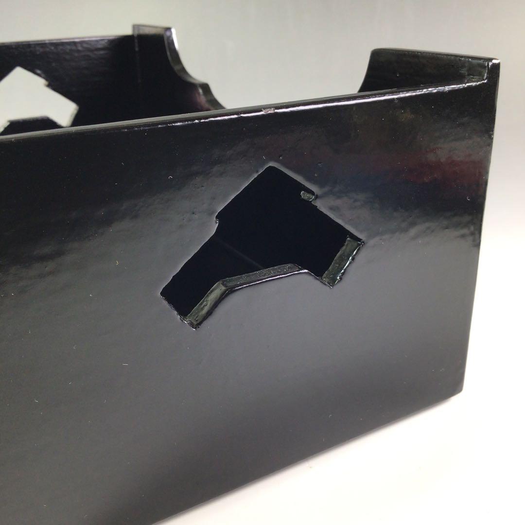 Ｒ２９７　莨盆　『塗師　川瀬表完作』『文箱煙草盆』　共箱　茶道具　喫煙具