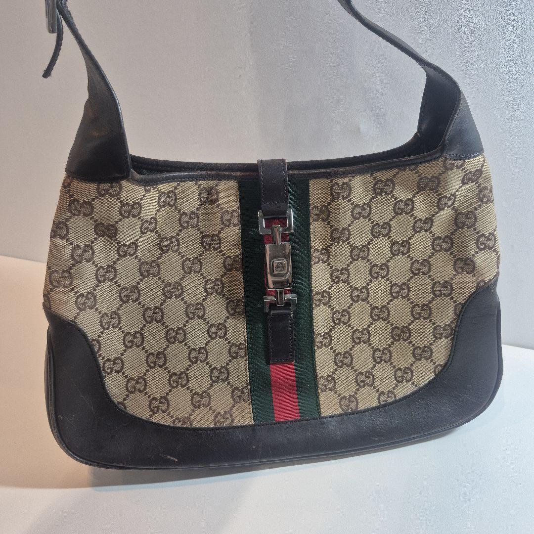 GUCCI　GGキャンバス　ジャッキーライン　シェリーライン　ワンショルダー